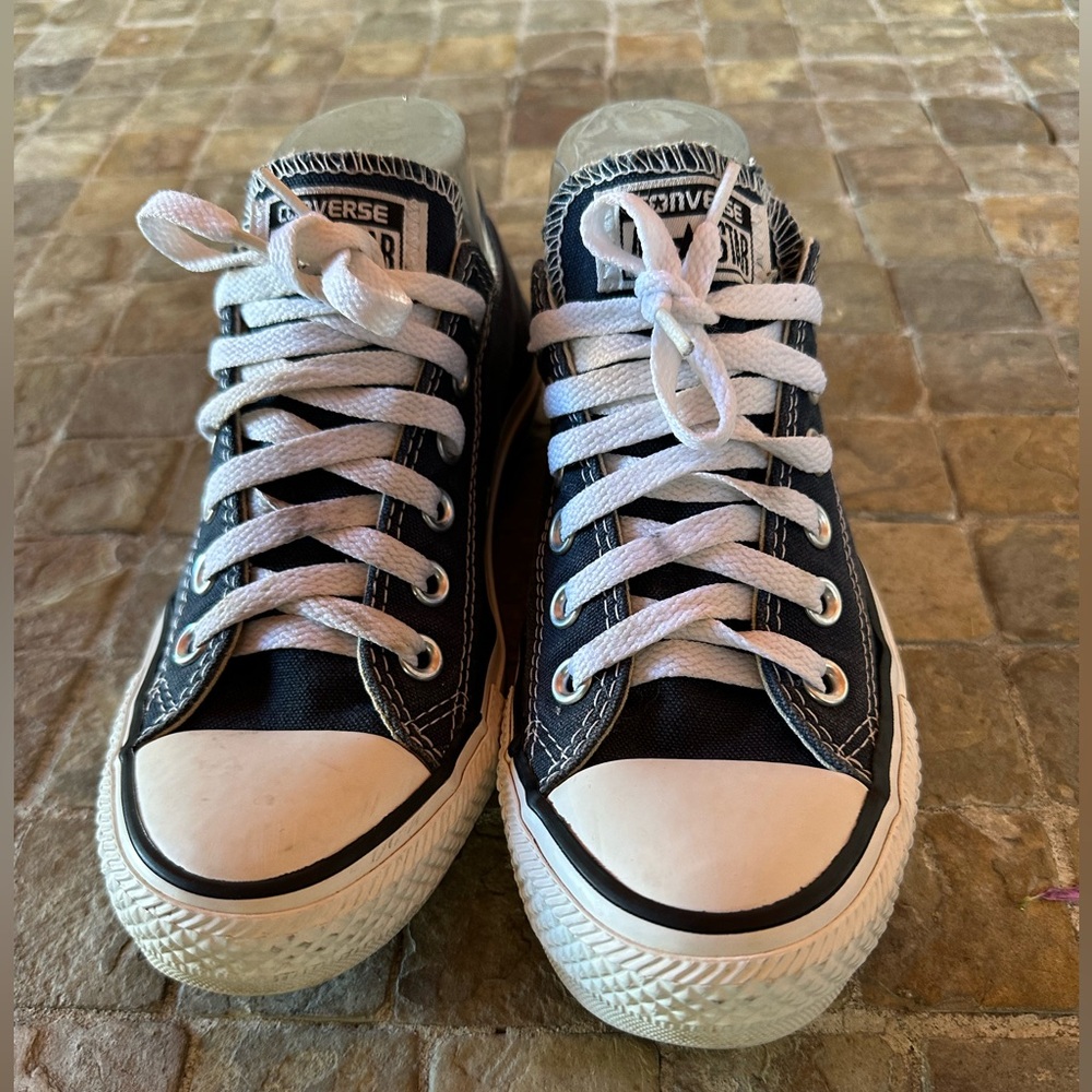 Converse navy and White Low Top Sneakers - Picture 7 of 10